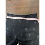 Beyond Yoga High Waisted Leggings Sz M Black Novelty Print Pineapple Photo 6