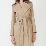 Bardot NWT The Classic Belted Trench Coat 10 Tan Photo 0