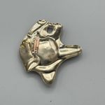 Vtg Cougar Panther Head Hecho en Mexico Mixed Metal Brooch Pendant 3.5" 1990s Size 0 Photo 6