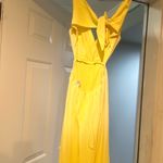 Chic Backless Yellow Dress Photo 1