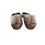 Ecco Womens Perforated Metallic Leather Ballet Flats Size 39 US 8 #S7-4 Photo 4