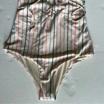 Madewell Tavik by Monahan Lace-Up One-Piece Swimsuit in Horizon Stripe xs Photo 6