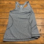 Zella  Racerback Gray Tank‎ Top Womens  Medium Stripe Sleeveless Athletic Top Photo 1