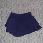 Skirts for Women Ruffle Hem Solid Skirt navy blue size p medium elastic trendy Photo 3