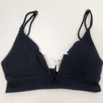 l*space L* Siren Bikini Top in Black Size XS NWT Wired V Photo 2