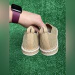 Rothy's The Espadrille in Gold Stripe Loafer Flats Size W8.5 *no ties* NWOT Tan Photo 8