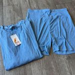 PRETTYGARDEN  Blue T-Shirt and short set Photo 3