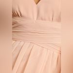 Lulus Enchant My Love Blush V-Neck Long Sleeve Maxi Dress NWT Photo 6