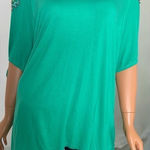 Double D Ranch Green Beaded Tunic Top Boho South Western Size XL Festival Rare Blue Photo 0