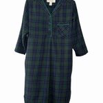 Victoria's Secret VTG 90s  Country Women's Cotton Nightgown Size S Plaid Flannel Photo 1