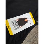 Anne cole  NWT Solid Black Flounce V-Neck Tunic Swim Cover Up Medium Large Photo 3