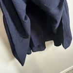 Anthropologie Large Navy Square-Neck Seersucker Mini Dress Photo 8