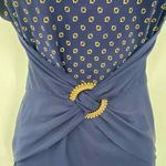 Slim Allure One Piece Swimsuit Womens 10 C+ Navy Blue Gold Nautical Medallion Photo 2