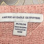 American Eagle Outfitters Knitted Crop Top Tank Peach Loose Fit Hi Lo Sides Sz M Photo 5