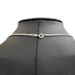 EAS Sterling Silver & 14kt Yellow Gold Cushion Cut Green Amethyst Necklace, 18” Photo 4