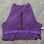 Outdoor Voices Zoom Cropped Tank Top Size Large Acai Purple Built In Bra Photo 2