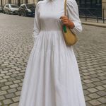 We Wore What Revolve danielle bernstein  poplin puff sleeve dress french romance Photo 0