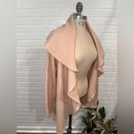 Haven Well Within Soft Pink Wool Blend Drape Open Front Cardigan/Wrap Size M Photo 10