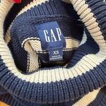 Gap  Navy and White Striped Turtleneck Sweater Photo 3
