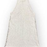 ZARA  White Crochet Lace Halter Mini‎ Shift Dress Size L Photo 0