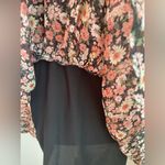 Bardot  Floral Flouncy Long Sleeve Mini Dress, Size XS Photo 4