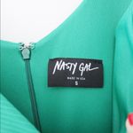 Nasty Gal Drawing a Blank Mini Flare Dress in Shamrock Green NWOT Photo 9
