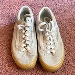 Vans Beige Suede Sneakers with White Laces Photo 0