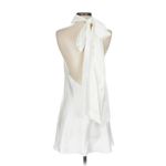 Show Me Your Mumu Lisa Mini Dress Ivory Luxe Satin XXS Photo 4