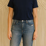 Pistola  Womens Cassie Super High Rise Straight Leg‎ Distressed Jeans 30 Denim Photo 0