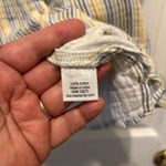 Sonoma ‎ Goods For Life Oversized Button Up Shirt Yellow Striped Gauze Medium Photo 6