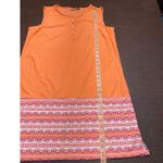 Cabana Life‎ X Talbots Sleeveless Dress Pockets Size Large Resort Beach Casual Orange Photo 4