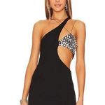 NBD  REVOLVE Demi Dress in Black Cut Out Crystal & Mirror Embellished Photo 2