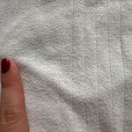 Urban Outfitters Cream Pointelle Sweetheart Neckline Crop Top Photo 3