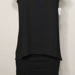 Karen Kane black sheath dress w/overlay. NWOT Photo 0