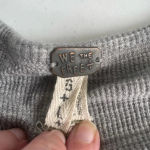 Free People Coastline Thermal Henley Peplum Top Gray Marled 0019 Photo 6