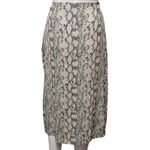American Eagle Gray & Cream Mesh Bodycon Modi Skirt Size Medium Photo 4
