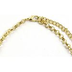 Women's Green and Gold Floral Cluster Statement 19" + 3" Extender Necklace Photo 3