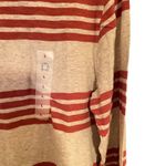 Old Navy  NEW Large long sleeve Tshirt crew neck striped red gray Photo 1