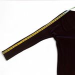 Redhaute V Neck Long Sleeve Top Sweater Back Slit Detail Medium Pink Photo 4