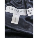 Keepsake the Label Off Shoulder Satin Top Size Small Midnight Blue Romantic Photo 3