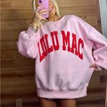 Lulu Mac Pink/Red Sweatshirt NWT Pink Photo 2