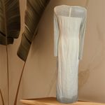 Laundry by Shelli Segal Laundry Shelli Segal Elegant White Long Sleeve Dress size 8 (SAMPLE DRESS) Photo 1