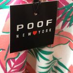 Poof! POOF MEDIUM SPAGHETTI STRAP TANK WITH LEAF Print Photo 4