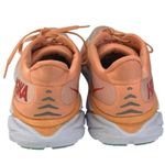 Hoka  One One Womens Orange Clifton 8 Lace Up Running Athletic Sneaker Shoes 7.5B Photo 2