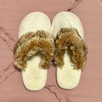 Pottery Barn  FAUX FUR SLIPPER, SMALL (W 6-7, M 4-5) ~ TAN Photo 0