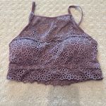 Aerie Live Love Dream Purple Lace Bralette Women’s Size Small Photo 1