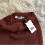 AYA MUSE Rever Knit Mini Skirt In Brick Red Size M Photo 6