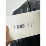 NWT Caroline Constas Gunmetal Silver Draped Style Metallic Shimmer Dress Large Photo 9