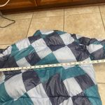 Tommy Hilfiger  Sport Puffer Jacket Size M Teal Blue Geometric Quilted women's Photo 4