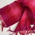 Nordstrom 100% Cashmere Scarf Red and Pink Photo 3
